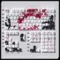 Sakura 104+24 Cherry Profile PBT Dye-subbed Doubleshot Backlit Keycaps Set Side Legends for Mechanical Keyboard